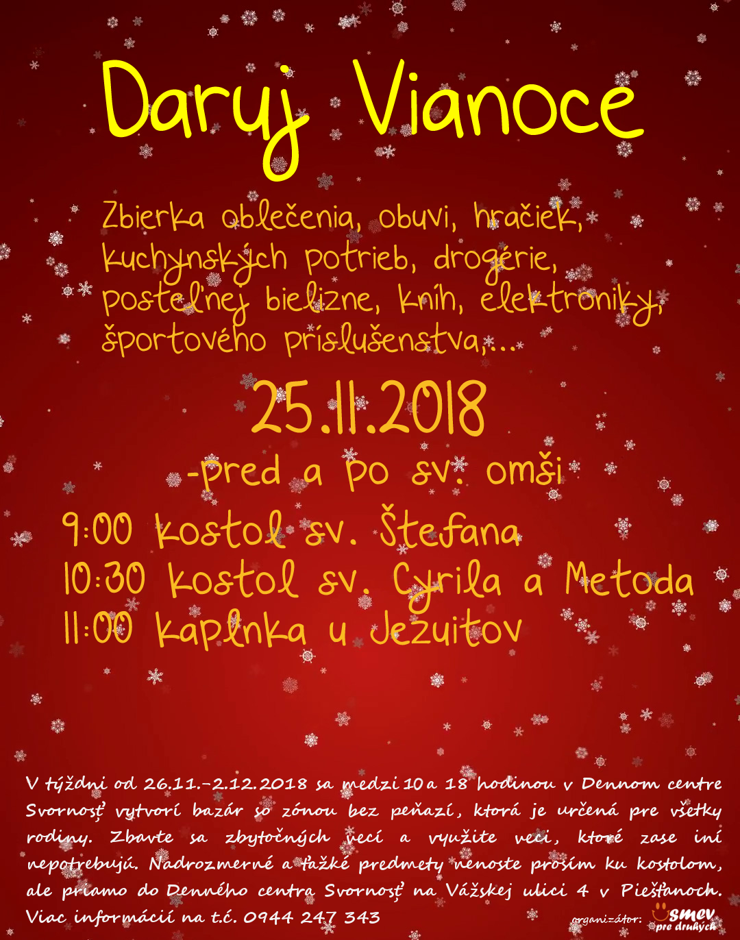 Stredoškoláci z Discoveru angažovaní aj pred Vianocami